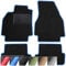 moto-MOLTICO Fußmatten Auto - Velours Autoteppiche passend für Nissan Micra (2003-2010) - 4-teiliges Set - Schwarze Automatten mit Blauen Ziernähten