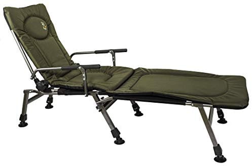 Angelstuhl Campingstuhl Carp F5R+POD Stuhl mit Fussbank Deluxe Karpfen Angler mit extra Höhe