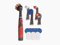 Rubbermaid Reveal Power Scrubber 18-teiliges Set, schnurlose elektrische batteriebetriebene Scheuerbürste, wasserabweisend, für Zuhause/Küche/Badezimmer/Fugen/Fliesen/Dusche/Badewanne