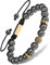 MagnetRX® Hämatit Magnetarmband - Magnetische Hämatit Armbänder mit Perlen (Gold Zeus 8mm Bead)