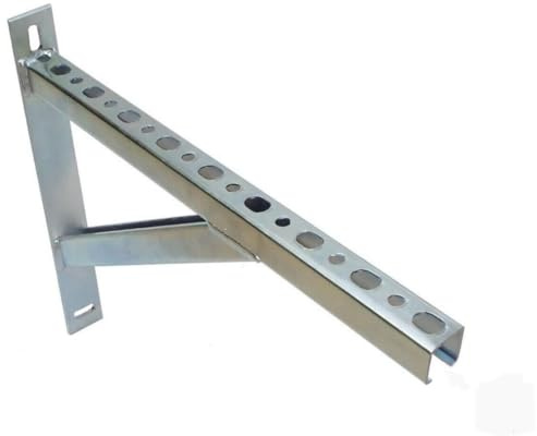 Kolor Schienenkonsole Wandträger Schwerlastwinkel Auslegerkonsole Schwerlastträger Winkelträger , Regalträger aus verzinkter Stahl , Wandmontage , Träger 400 - 900 mm (700 mm)