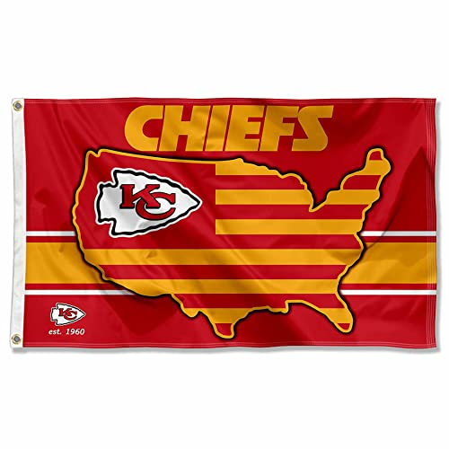 WinCraft Kansas City Chiefs Nation USA American Country 3x5 Flag