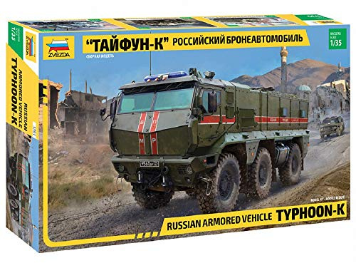 Zvezda 3701 1:35 Russian Armored Vehicle Typhoon-K - Modellbausatz,Plastikbausatz, Bausatz zum Zusammenbauen, detaillierte Nachbildung