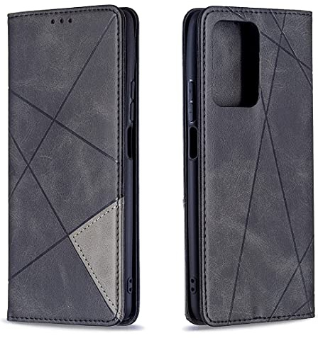 Posanter Kompatibel mit Xiaomi Mi 11T/ Mi 11T Pro Hülle, Leder Brieftasche Flip Handytasche Schutzhülle Klapphülle, 360 Grad TPU Stoßfest Hülle mit [Magnetisch, Kartenfach, Standfunktion] (Schwarz)