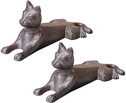 Butée De Porte Sol Animaux Garage Fonte Robuste Résistante Aux Chocs Cale Porte, Décoration Rétro en Forme De Chien Couché Arrêts De Portes, Cadeau d'anniversaire