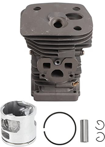 Kit de piston de culasse, kit de piston de culasse de tronçonneuse 537320402 de remplacement pour Husqvarna 455 455E 460 Rancher