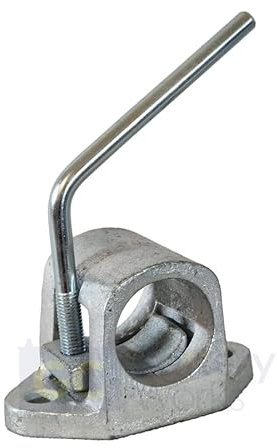 Jockey Wheel Clamp Heavy Duty For 48mm Diameter Tubes Trailer Stand Mount (Bolt-On)