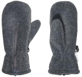 maximo Fleece Fäustling Reißverschluss Größe: 3 Farbe: mittelgrau