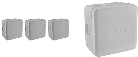 DEBFLEX Boite Derivation IP54 85x85x50 Lot DE 3 & Boite de derivation electrique - boite derivation - Boite de derivation etanche exterieur - Boite De Dérivation Étanche IP55 85X85-718806