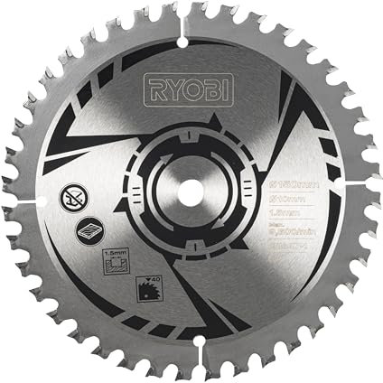 Ryobi CSB150T40 - Lama per sega circolare, 150 mm, 40 denti, 1 pezzo