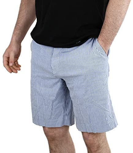 POLO RALPH LAUREN Herren-Shorts, 22,9 cm, klassische Passform, blau gestreift (38, blau-weiß gestreift), Blau Weiß gestreift, 54 DE