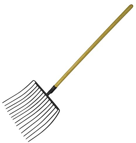 Muck Out Stable Hay Fork 14 Prong (Horse Straw Pitchfork Manure Farm)