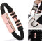 GIZTAT 2PCS Charging Bracelet,USB Charger Bracelet Fashion Wrist Data Charger Cord Leather Cuff Band for iPhone Lightning/Type C/Mirco (Color : Rose-Gold, Size : iPhone Lightning-8.9)