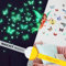 WandSticker4U®- 71 tlg. Wandtattoo Mädchen FEE & SCHMETTERLING leuchtend I Leuchtende Wandsticker Fee Leuchtsterne selbstklebend I Leuchtaufkleber Kinderzimmer Leuchtsticker Mädchen