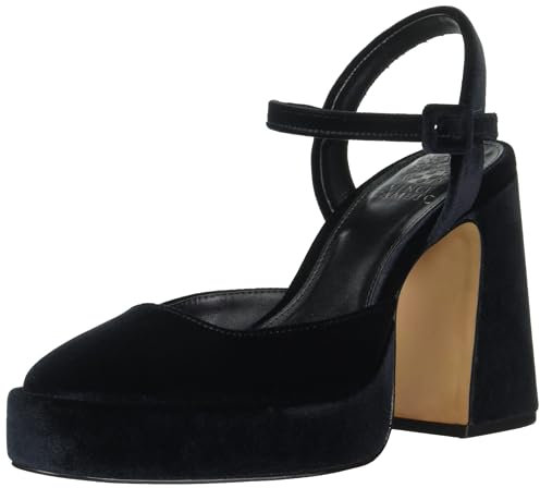 Vince Camuto Women's Martich High Heel Dress Pump, Black Velvet, 8 UK