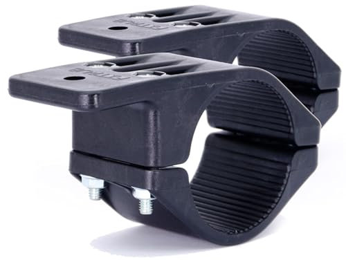 FITRUB QL Max Staffa di Montaggio 60-65 mm 2 pz. Morsetto Morsetto per Elementi ovali per Cavi, Utensili, Offroad, Domestico e Militare. Organizzatore di Accessori per Garage.