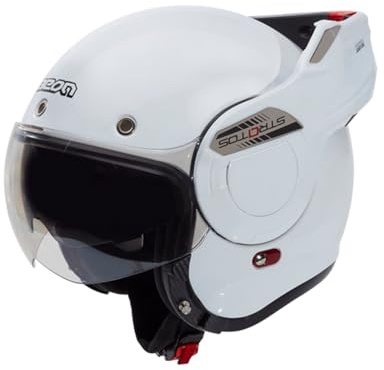 BEON Stratos Motorradhelm - Systemhelm Klapphelme mit Visier und Sonnenblende - Rollerhelm Sonnenblende - Motorrad Helm Damen & Herren - Integralhelm 180° Klappbar - Anti-Kratz-Visier - XL