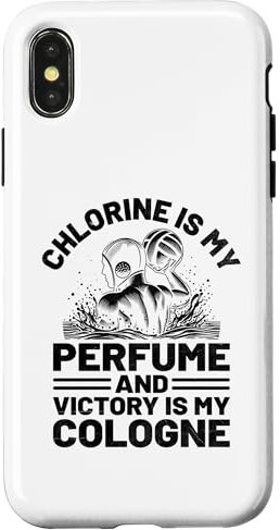 Hülle für iPhone X/XS Chlor ist mein Parfüm und Victory Is My Cologne Water Polo