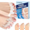 4 Stück Zehenspreizer Silikon, Transparente Zehentrenner, Zehenspreizer für alle Zehen, Hammerzehen Korrektoren für Hallux Valgus Korrektur, Lange stehen, Damen und Herren