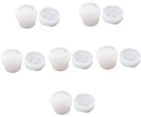 SHINEOFI 6 Sets DIY Klebeform Aus Silikon Für Kerzen Schmuck Organizer Formen Aus Kunstharz Kunstformen Aus Kunstharz Silikonkristalle Zum Basteln Becher Mit Deckel Reißverschluss