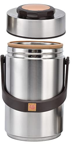 flexman 2300ml Insulated Lunch Containers, Portable 304 Stainless Steel Vacuum Insulated Food Jar Vacuum Bento Lunch Box for Work, Travel, Picnic and Outdoor Use