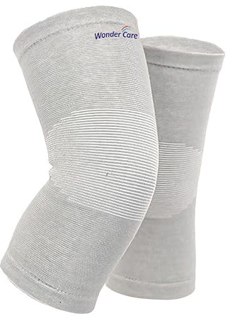 Wonder Care Bamboo Knee Sleeves for Men/Women, Support for Running, Gym, Badminton, Sports, Compression | Perfect Knee Brace for Pain and Enhanced Comfort (M).