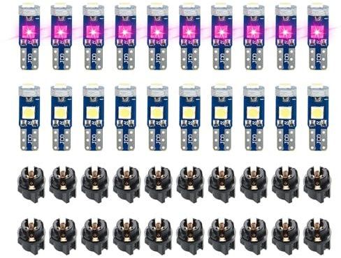 Euyehn Instrumenten-Cluster-LED-Leuchten – Instrumentententafelleuchte – super helle 3030-SMD-Chip-Armaturenbrett- für Instrumentententafel, Uhr, Radio-Zifferblatt