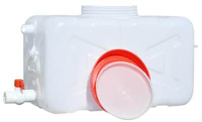 JCPSH Reservoir Eau Extérieur avec Robinet, Rectangulaire Horizontal épaissie Jerricane d'eau Réservoir d'eau De Plein Air Bidon d'eau Récipient De Stockage d'eau en Plastique(Size:200L)