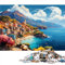 1000-teiliges Puzzle, Abbildung der Insel Kreta, Griechenland, Papierpuzzle, für Erwachsene und Familien, Lernspiele. Größe: 50 x 75 cm.