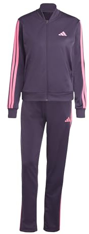 adidas Women's ESSENTIALS 3-STRIPES TRACKSUIT, aurora plum, S