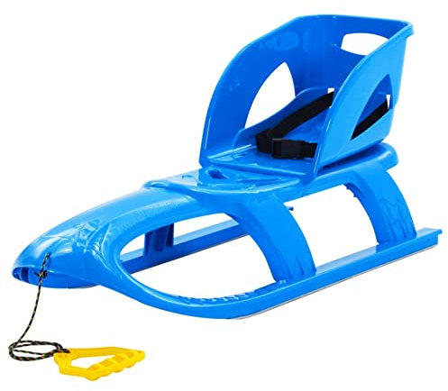 ShGaxin Schlitten mit Lehne Blau 102,5x40x23 cm Polypropylen, Schlitten, Rodel, Schneeschlitten Für Camping, Jagdschlitten