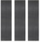 Acoustic Slat Wall Panels x 3 Anthracite Grey Luxury 3D Wood Veneer Modern Feature Media Slatted Panelling Interior Wall Ceiling 2400 x 600mm Felt Backing Sound Absorbing Easy Installation Fixing Kit