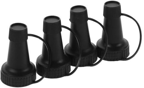 DECHOUS Wide Mouth Liquor Bottle Precision Spout 4pcs Plastic Bottle Pourers for Accurate Dispensing