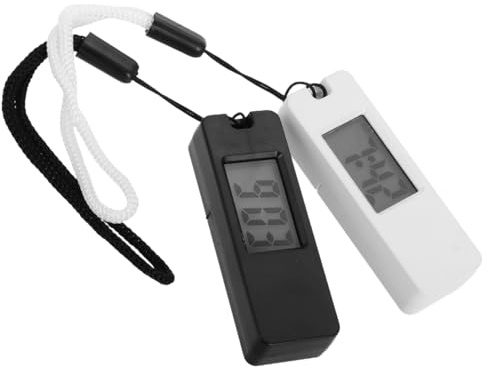 Hemobllo 2Er Set Mini Digitale Schlüsselanhänger Uhr Stille Elektronische Taschenuhr Mit Klarer Anzeige Kompakte Uhr Für Studenten Rucksack Reise Schlüsselring Accessoire