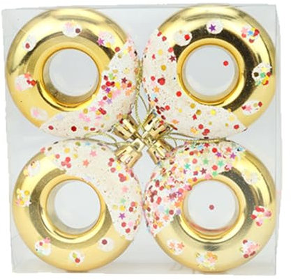 Donut -Dekoration Für Weihnachtsbäume - Fügen Sie Einen Hauch Von Mit Ornamenten Im Lebensmittelstil Hinzu, Und Das Süße Design Ist Attraktiv | Handgefertigte Baumdekorationsgegenstände Zum De