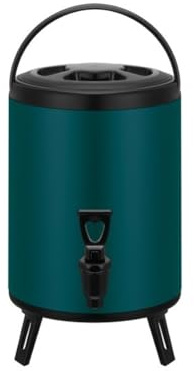 casstaly Barril de Acero Inoxidable de 6 litros para Conservación del, Apto para Aislamiento Térmico de Bebidas Calientes. Contenedor de Almacenamiento de Bebidas B