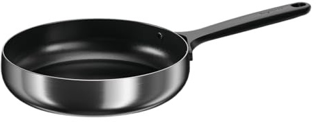 Berghoff Home Edelstahl Bratpfanne 24cm – Antihaft-Pfanne ohne PFAS – beschichtete Universalpfanne für alle Herdarten – langlebige Non-Stick Pfanne - schwarz