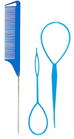 3 Stücke Haare Heckwerkzeuge Set Tail Comb Styling Combs Necken Abschiedsfranzösische Braid Werkzeugschleife Für Frauen BRÜCKLICHE TOOL ADS Assistent Implementieren