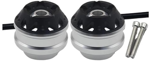 Für 899 1199/R 848/EVO 1098 R/S 1198 R/S/SP Super Sport/S Motorrad Vorderradachse Gabel Crash Slider Schutzpolster Fallschutz(FRONT SILVER)