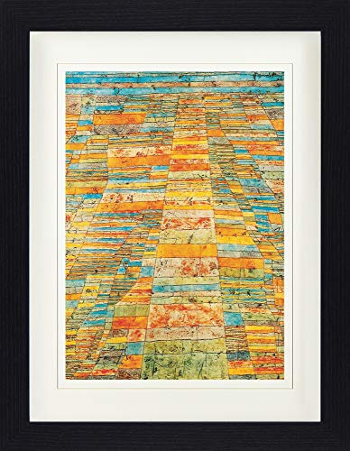 1art1 Paul Klee Poster Hauptweg Und Nebenwege, 1929 Gerahmtes Bild Mit Edlem Passepartout | Wand-Bilder | Im Bilderrahmen 40x30 cm