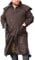 Game Technical Apparel Mens Stockman Long Length Wax Riding Cape Coat with Tartan Lining (L, Brown)