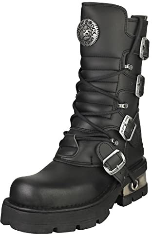 New Rock Metallic Unisex Stivali Platform - 36 EU