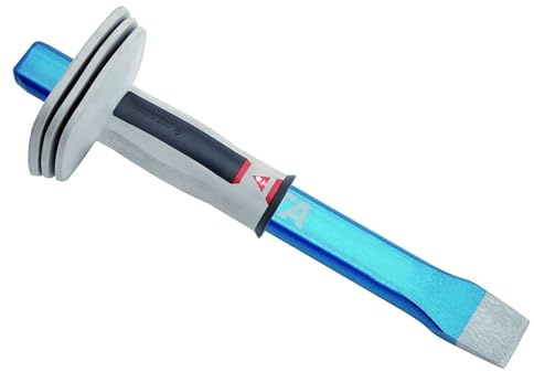 Bellota 8251-400 CP Flat Cold Chisel, Chrome Vanadium, 400 mm with Protector