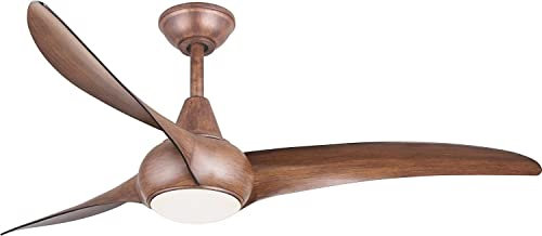 Minka-Aire F844-DK Light Wave 52 Ceiling Fan with LED Light and Remote, Distressed Koa