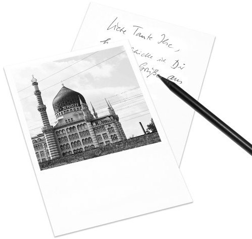 5er-Set Postkarte DIN A6 Dresden im Retro-Stil - Motiv: Yenidze