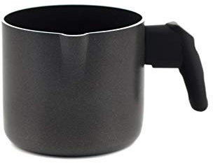 Home Maitre Bollilatte, Rivestimento Antiaderente, 10 cm, Alluminio, Nero