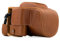 MegaGear MG1225 Ever Ready Leather Case and Strap with Battery Access for Panasonic Lumix DC-FZ80/FZ82 Camera - Light Brown