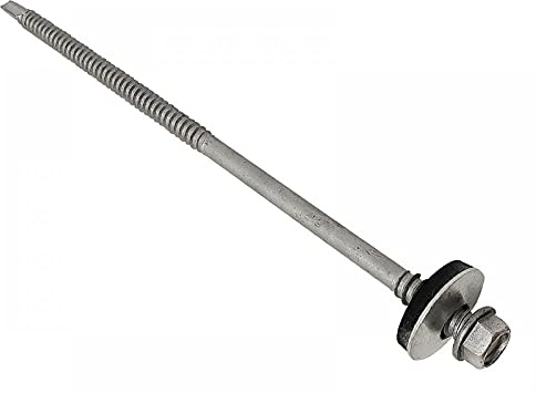 TechFast Light Duty Composite Sheet to Steel Roofing Screws | 5.5 x 150mm | Elementech | Box 100