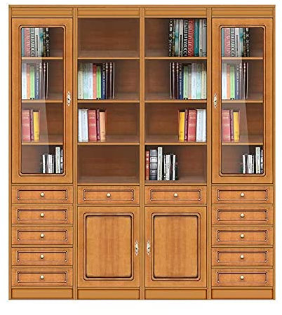 Arteferretto Made in Italy Bücherregal Wohnwand aus Holz