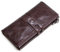Contacts Männer echtes Leder Karte Münze Telefon Clutch Geldbörse (Kaffee)
